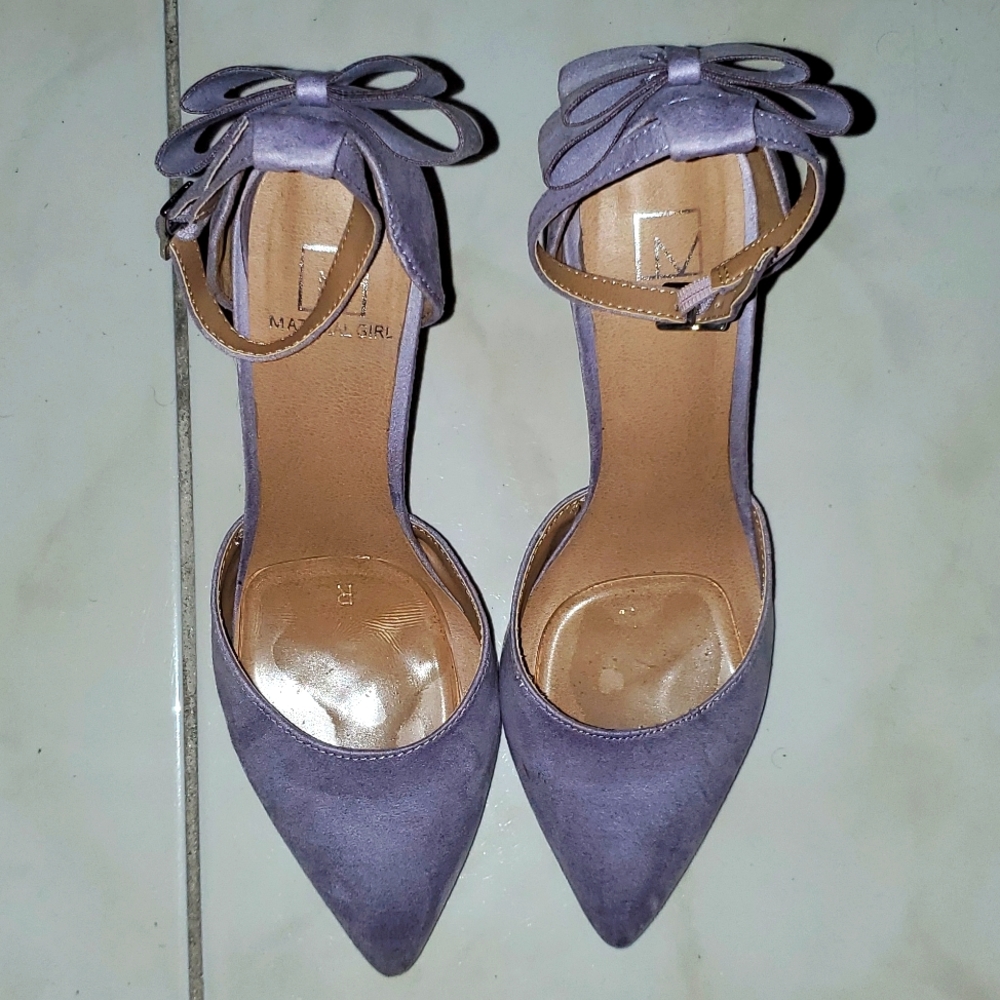 Elegant woman shoes Material Girl size 8 Lila tall